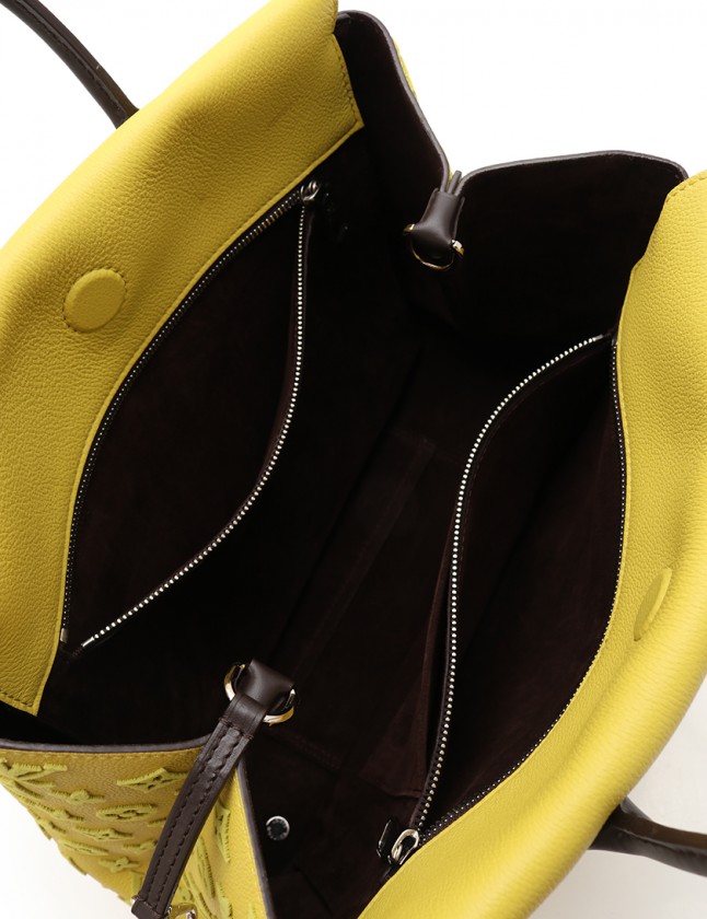 ルイヴィトン トートバッグ ヴェルール トートW PM モノグラム 黄色 レザー