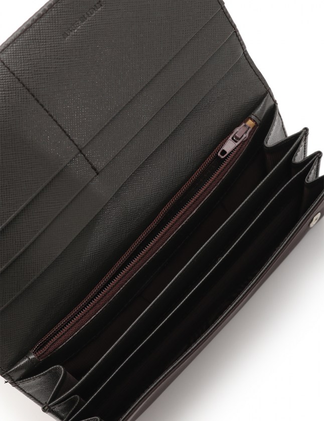 プラダ PRADA 二つ折り長財布 黒 小物 ナイロン M608 TESSUTO