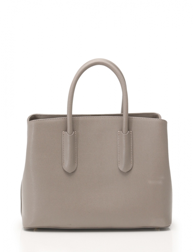 FURLA グレー レザー トートバッグ