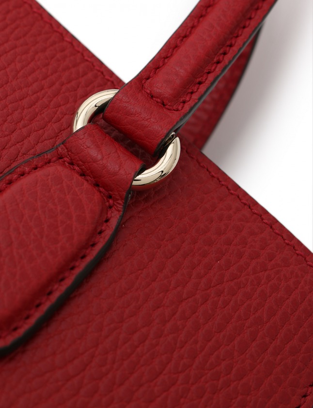 GUCCI 赤 レザー ハンドバッグ グッチ GUCCI ハンドバッグ ショルダーバッグ ソーホー トップ