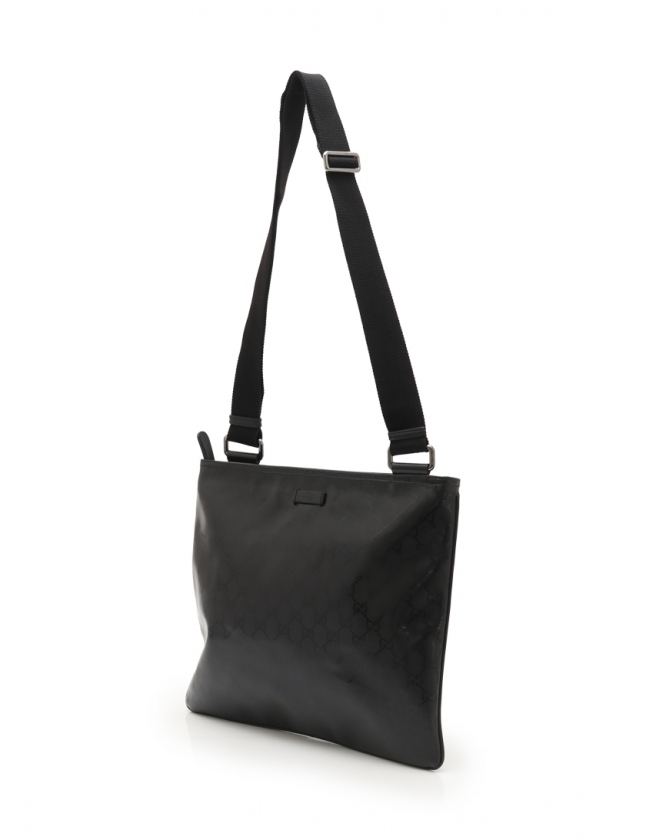 グッチ GUCCI ショルダーバッグ グッチシマ 黒 201446 レザー