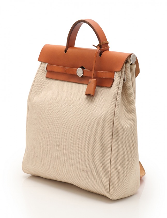 エルメス HERMES バックパック リュック エールバッグアドPM ベージュ 