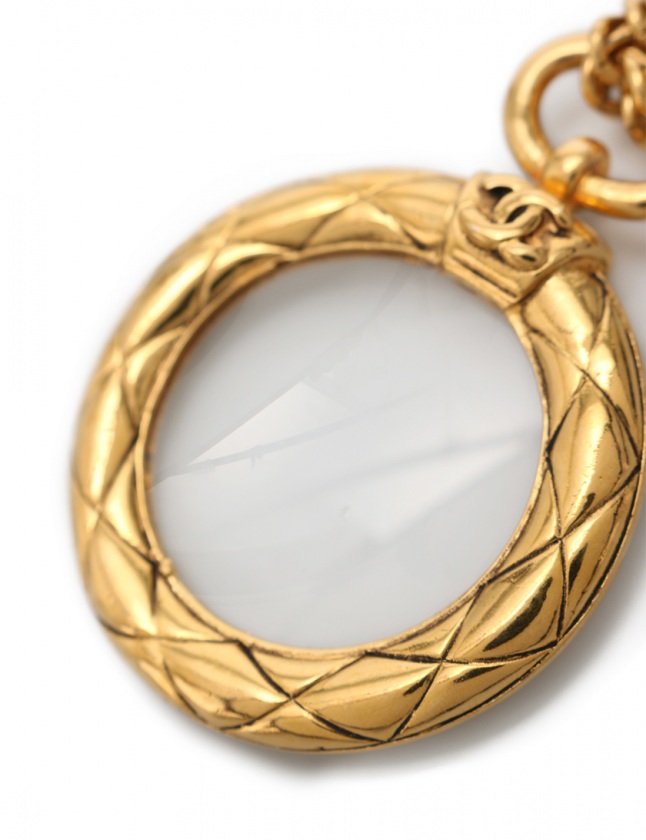 シャネル CHANEL ルーペネックレス マトラッセ ゴールド アクセサリー  