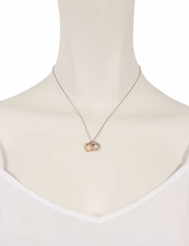 ティファニー Tiffany Co ネックレス ダブルハート シルバー ピンクゴールド アクセサリー Sv925 K18pg レディース 114 ベクトルパーク