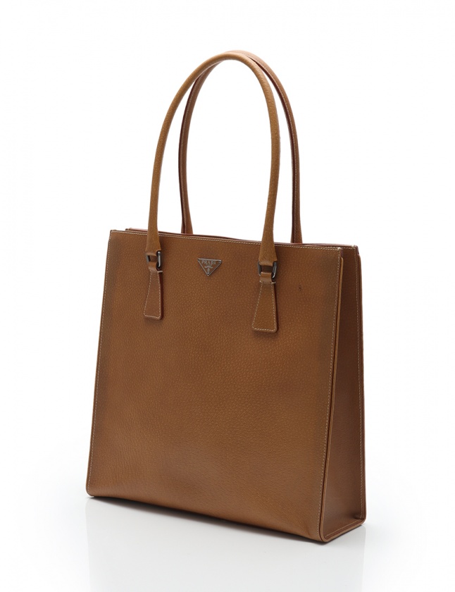 プラダ PRADA トートバッグ 茶 BR0394 レザー CINGHIALE SPORT 