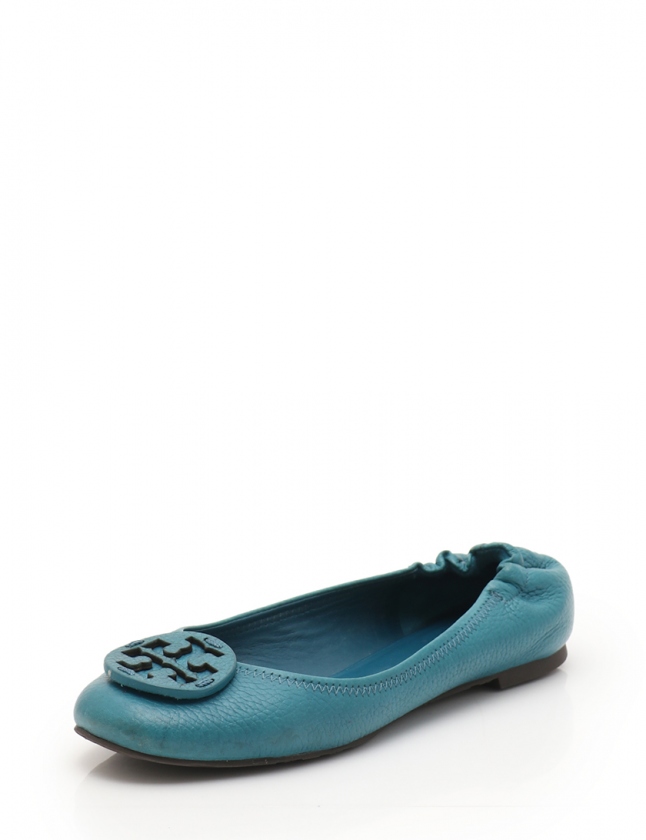 Tory Burch ターコイズ フラットシューズ