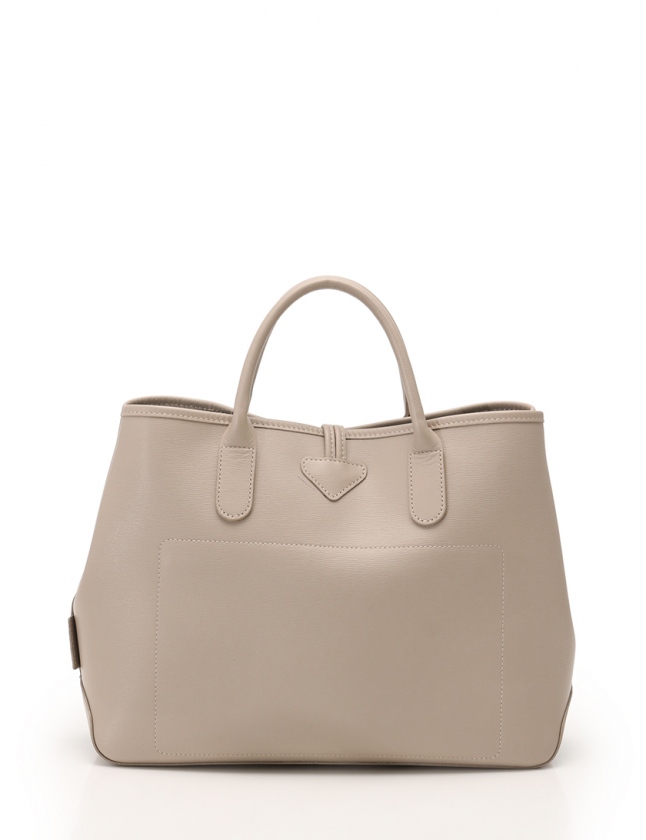 ロンシャン LONGCHAMP トートバッグ ロゾ ライトベージュ レザー  