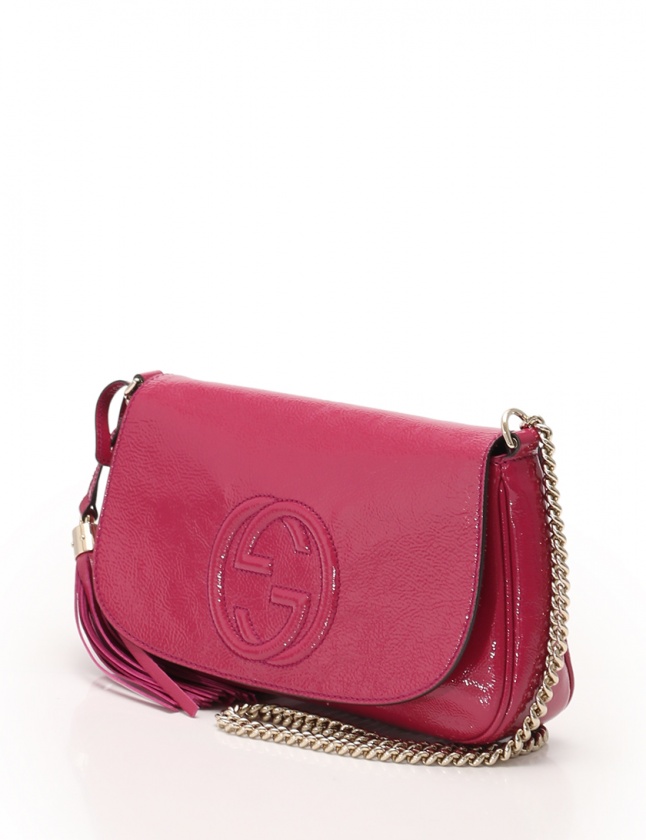 グッチ GUCCI チェーンショルダーバッグ ソーホー ピンク 336752 