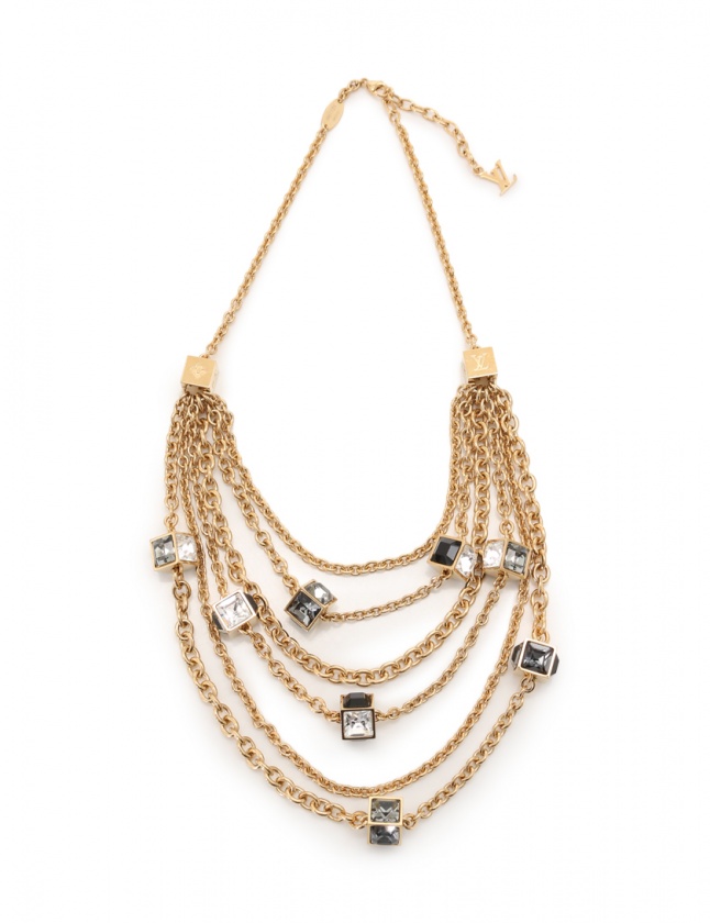 ルイヴィトン LOUIS VUITTON ネックレス ゴールド マルチカラー 