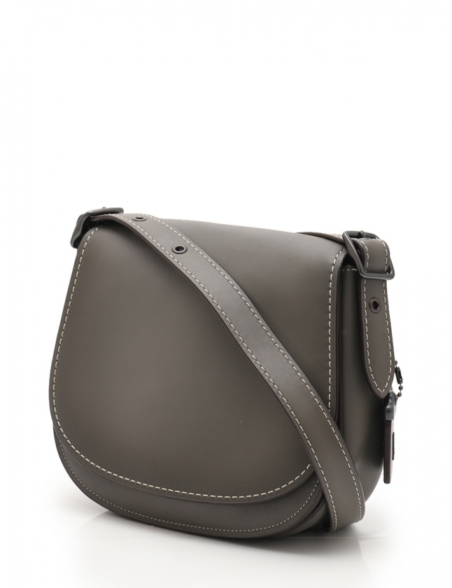 コーチ COACH ワンショルダーバッグ サドルバッグ23 グレー 38198 レザー レディース