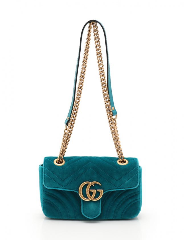 グッチ GUCCI チェーンショルダーバッグ GGマーモント ミニ バッグ  