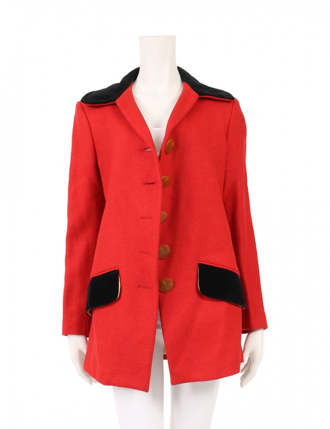 極美品 ヴィヴィアンウエストウッドアングロマニア 変形コート ウールジャケット 日本極東貿易 / Anglomania Vivienne Westwood×Gloverall アングロ