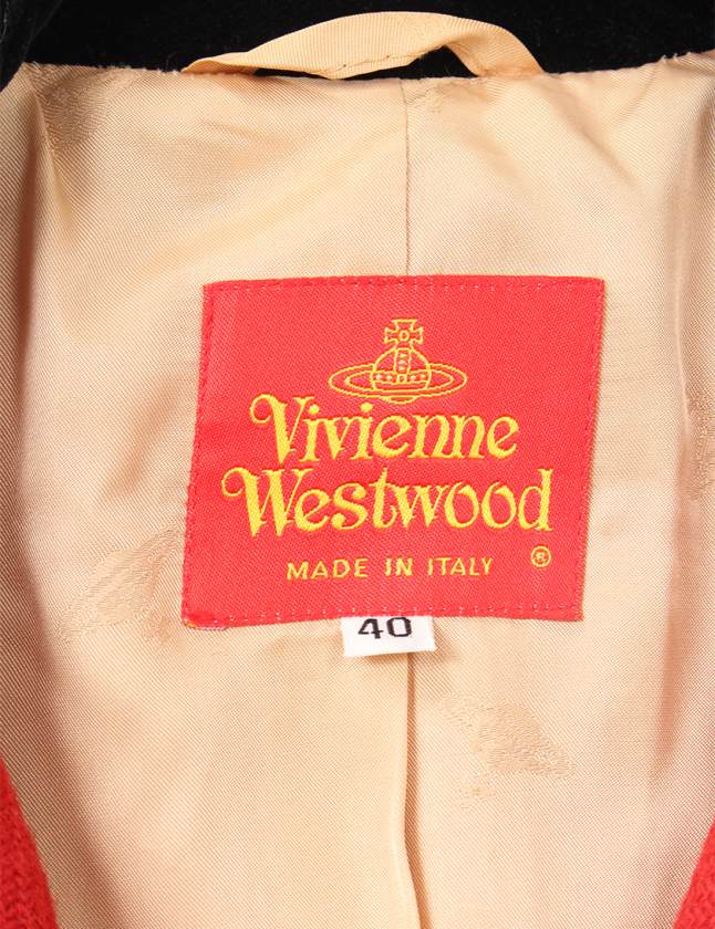 ヴィヴィアンウエストウッド Vivienne Westwood ジャケット 赤 黒 40