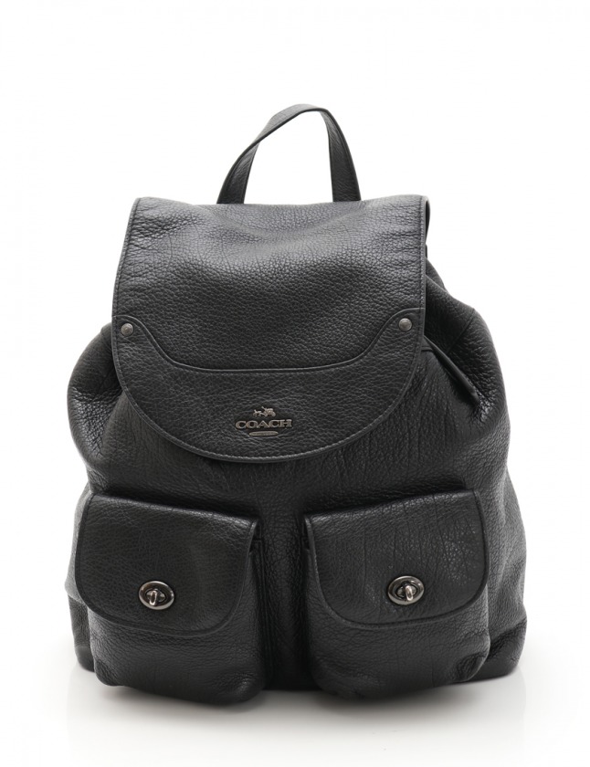 コーチ COACH バックパック リュック ミッキー 黒 F36683 レザー 