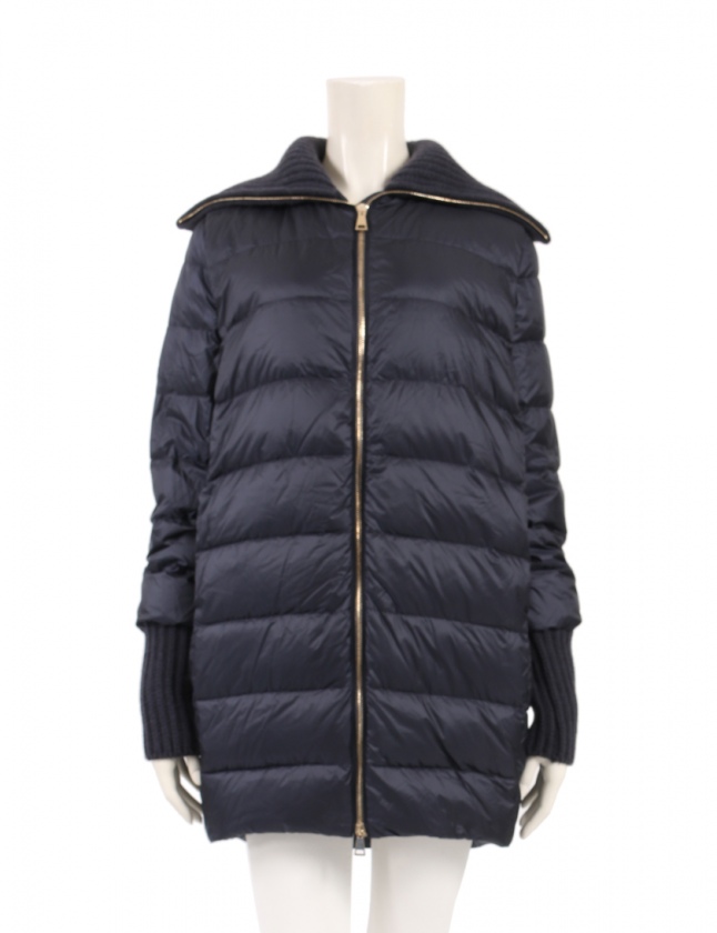 【美品】モンクレールMONCLER ACANTHUS ウール　カシミヤコート 黒 モンクレール Acanthus - モンクレール(MONCLER)ダウン専門通販サイト