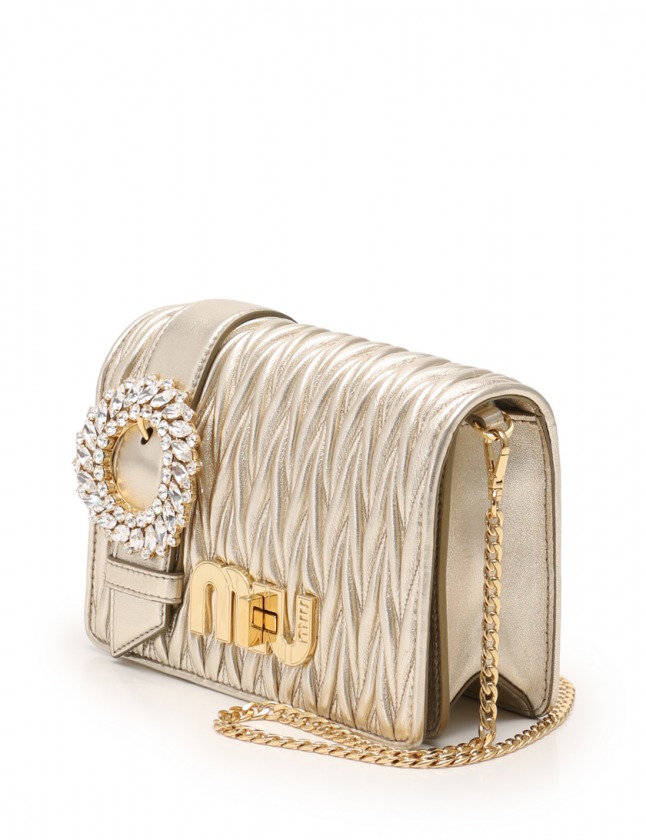 miu miu ミュウミュウ チェーンショルダーバッグビジュー マテラッセ 