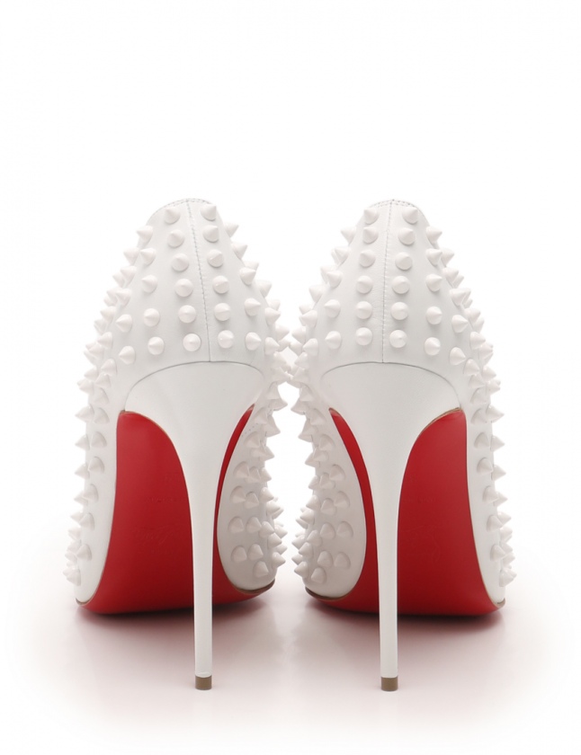 クリスチャンルブタン Christian louboutin パンプス ヒール 白