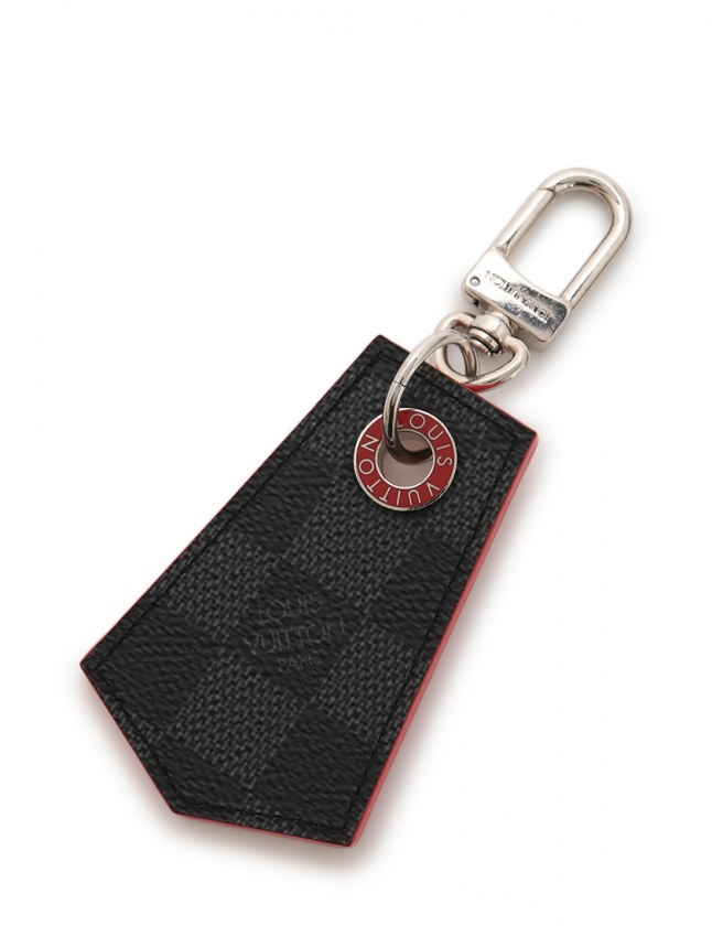 ルイヴィトン Louis Vuitton キーリング キーホルダー アンシャッペ ダミエグラフィット 黒 小物 Pvc M メンズ 114 ベクトルパーク