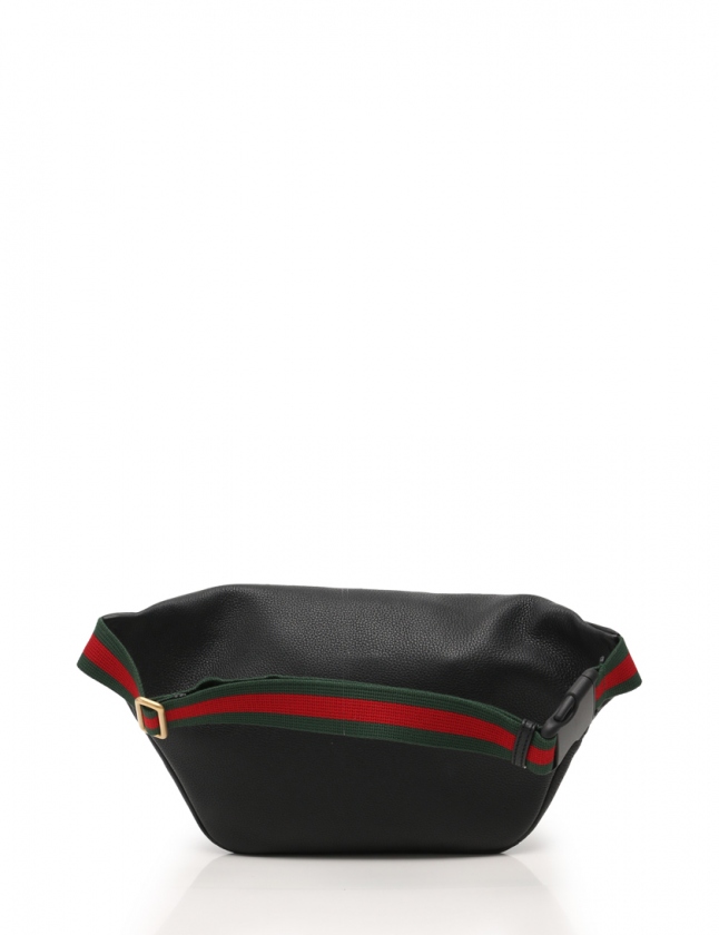 グッチ GUCCI ボディバッグ ウエストバッグ ウェビングライン 黒 緑 赤 