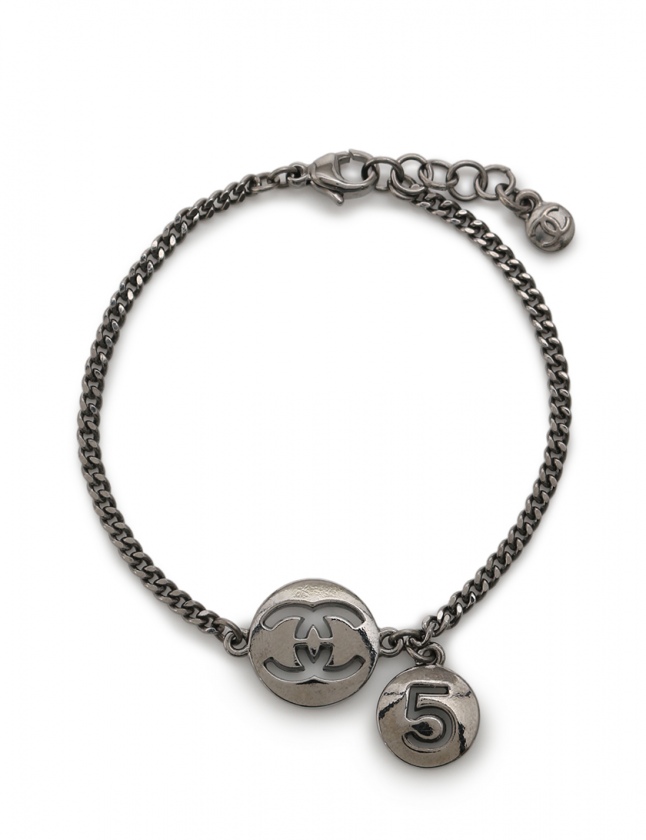 シャネル CHANEL ブレスレット No5 ココマーク シルバー アクセサリー 