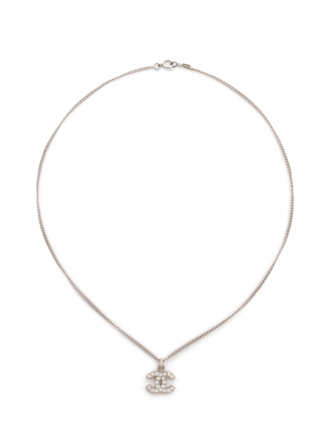 シャネル CHANEL ネックレス ココマーク シルバー アクセサリー ライン