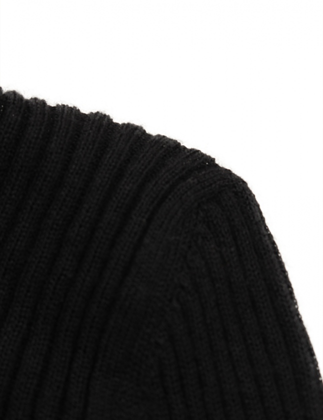 シャネル CHANEL ココマーク 黒 40トップス ノースリーブ タートル CHANEL シャネル カメリア ココマーク ノースリーブス ブラック