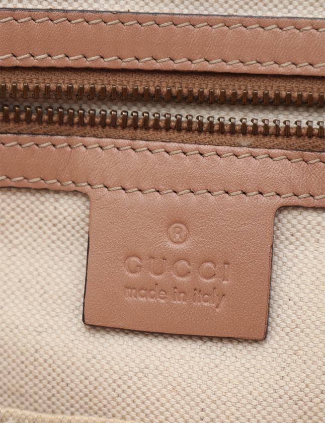 グッチ GUCCI トートバッグ GGキャンバス スカーレット ベージュ