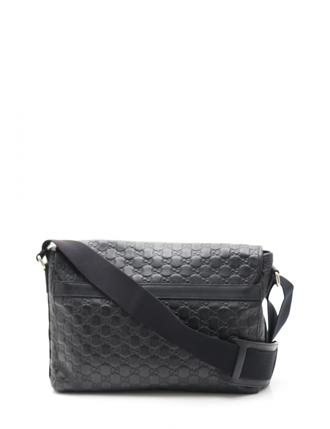 GUCCI 黒レザーショルダーバッグ グッチ GUCCI ショルダーバッグ 710861 パイソン×レザー