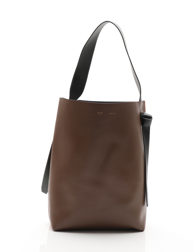 セリーヌ CELINE ショルダーバッグ スモール ツイステッド カバ 茶 