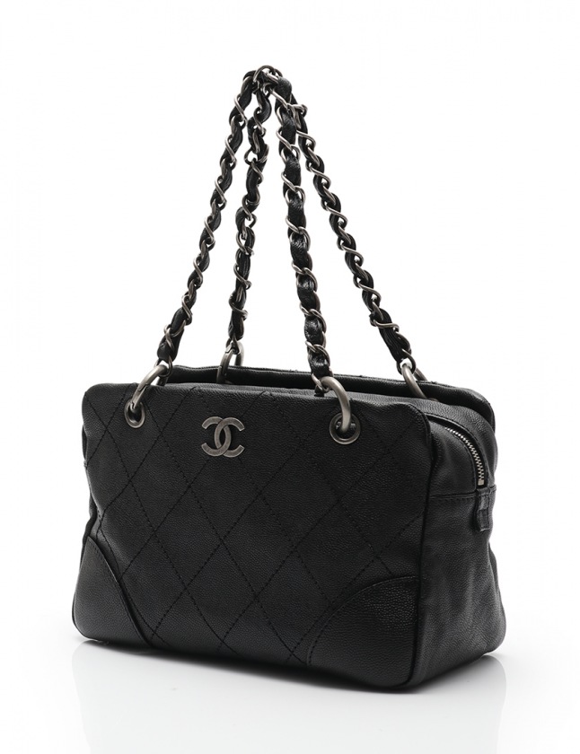 シャネル CHANEL チェーンショルダーバッグ ワイルドステッチ ココ  