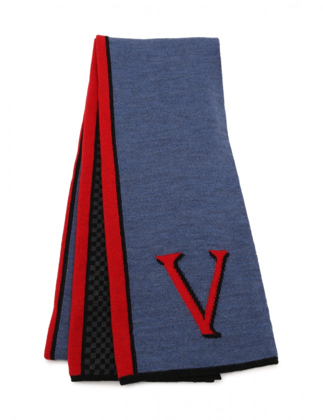 ルイヴィトン エシャルプ　LV　ダミエ ルージュ マフラー ルイヴィトン エシャルプ LV ダミエ ルージュ マフラー ルイ