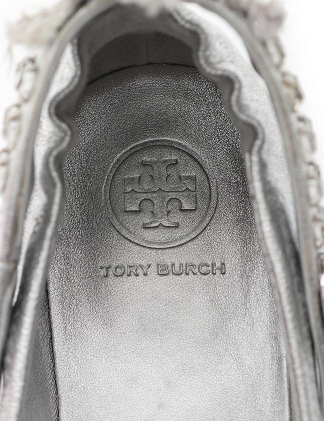 ⭐美品トリーバーチ フラットシューズ23.5㎝　シルバー トリーバーチ TORY BURCH フラットシューズ バレエシューズ