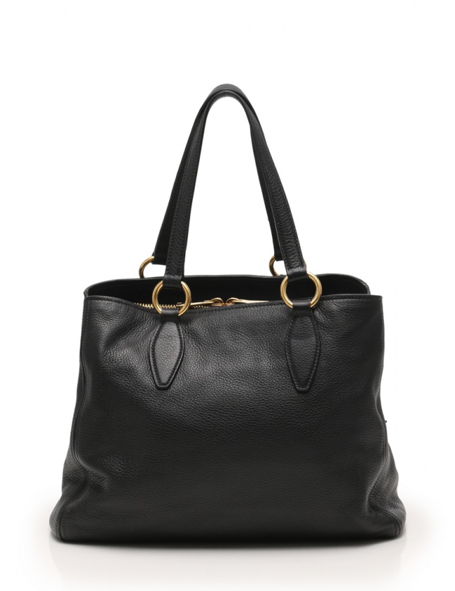 ミュウミュウ miumiu トートバッグ ショルダーバッグ 黒 RR1901 レザー 