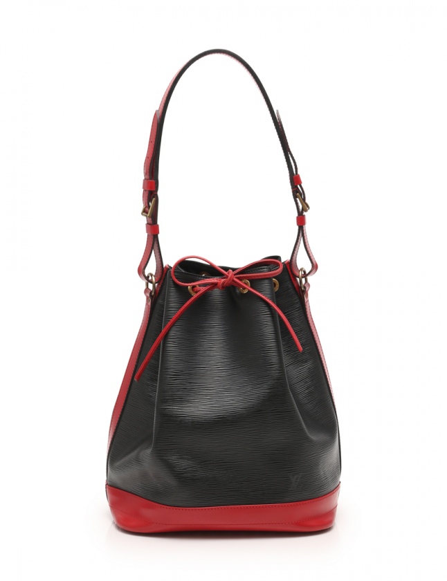 ルイヴィトン LOUIS VUITTON ショルダーバッグ ノエ エピ 黒 赤 M44017 