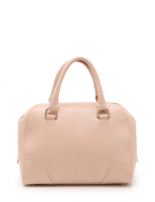 FURLA ベージュ ピンク　レザー ビジネスバッグ FURLA フルラ レザー トートバッグ ピンクベージュ - メルカリ