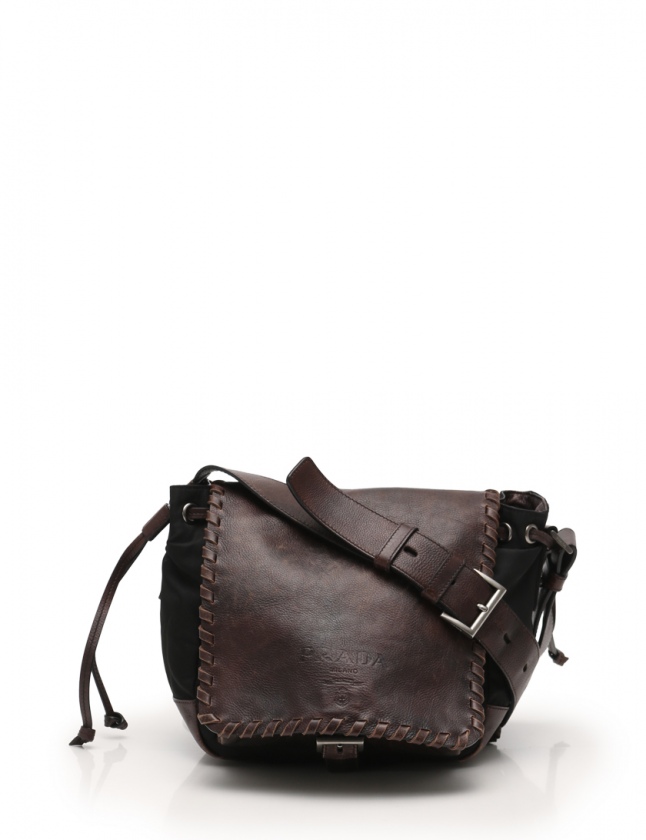 プラダ PRADA ショルダーバッグ 黒 BT0591 カーフレザー テスート 