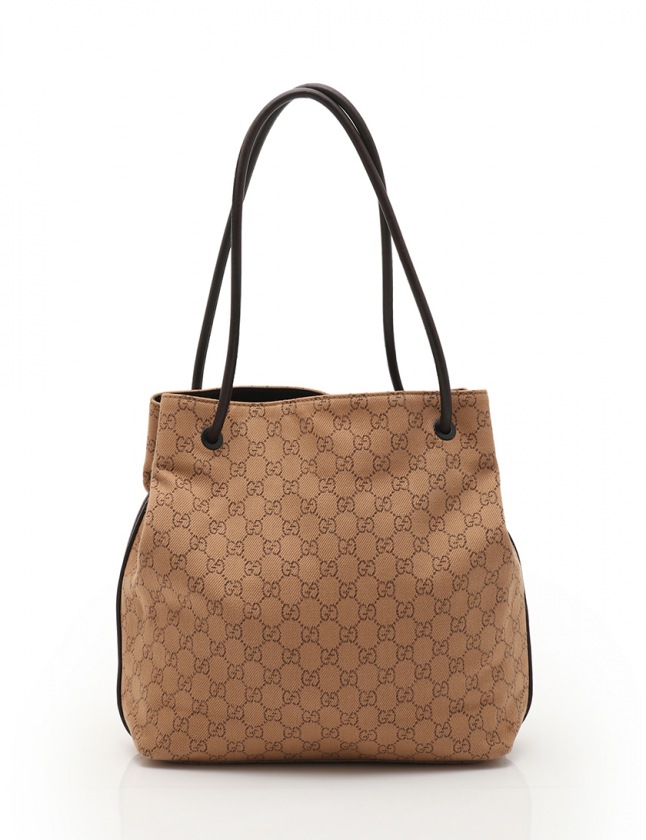 グッチ GUCCI トートバッグ GG柄 ベージュ ダークブラウン 101341 