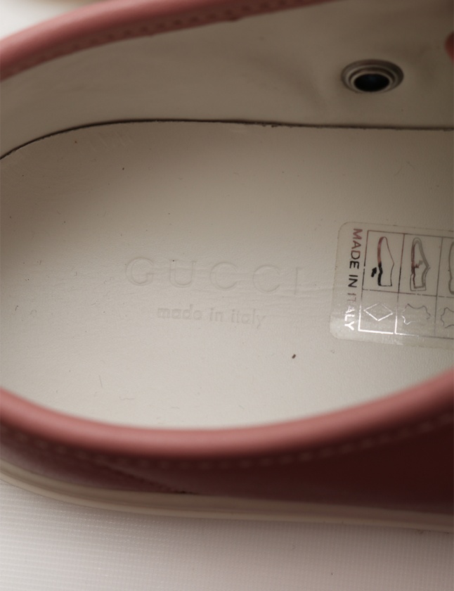 グッチ GUCCI スニーカー ピンク 35 シューズ 22cm 423298