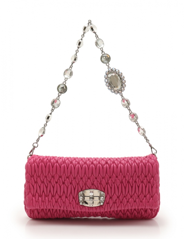 ミュウミュウ miumiu ショルダーバッグ クラッチバッグ ナッパ 