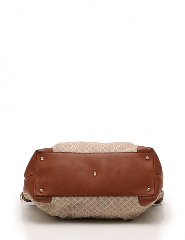 グッチ GUCCI トートバッグ ディアマンテ バンブー ベージュ ブラウン 