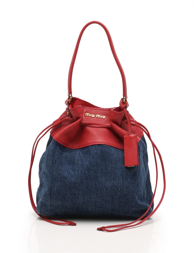 ミュウミュウ miumiu ハンドバッグ ショルダーバッグ マドラス 赤 青