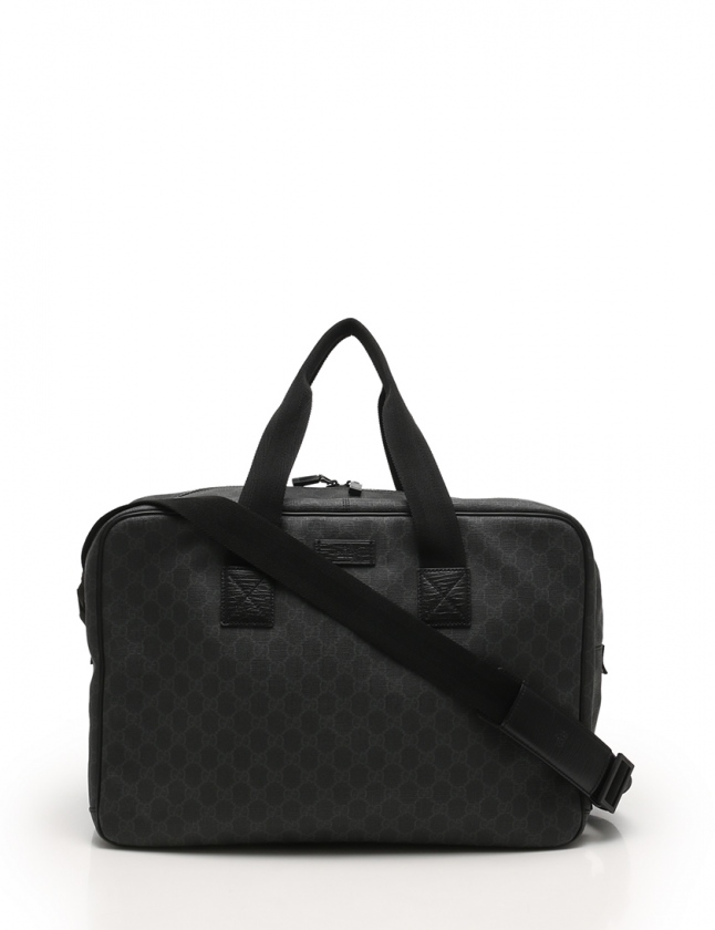グッチ GUCCI ボストンバッグ ショルダーバッグ GGスプリーム 黒