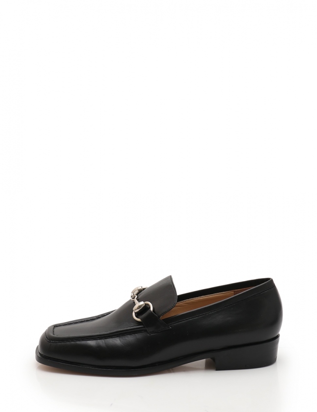 GUCCI ローファー　レディース　36 23cm グッチ GUCCI カジュアルシューズ ローファー ホースビット 黒