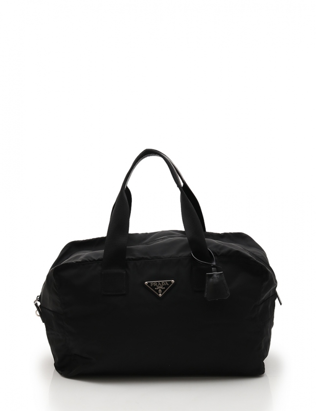 プラダ PRADA ボストンバッグ 黒 BR1098 ナイロン VELA レディース 114  