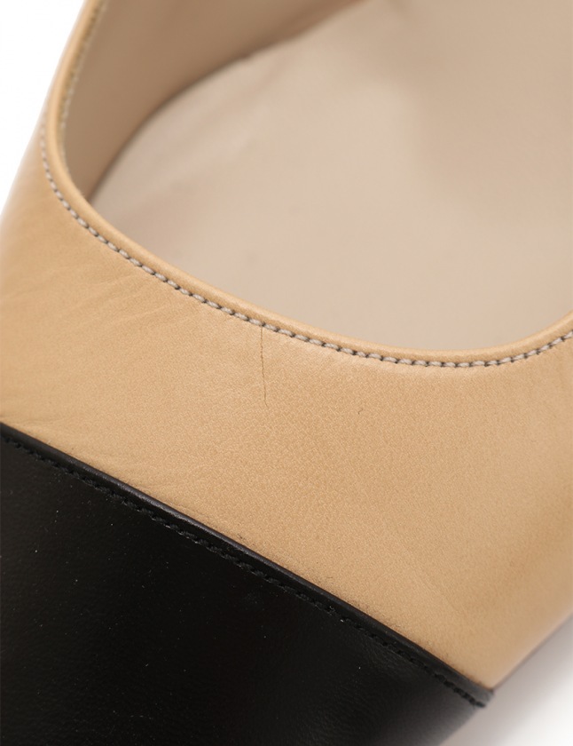 シャネル CHANEL バックストラップパンプス スリングバック ベージュ