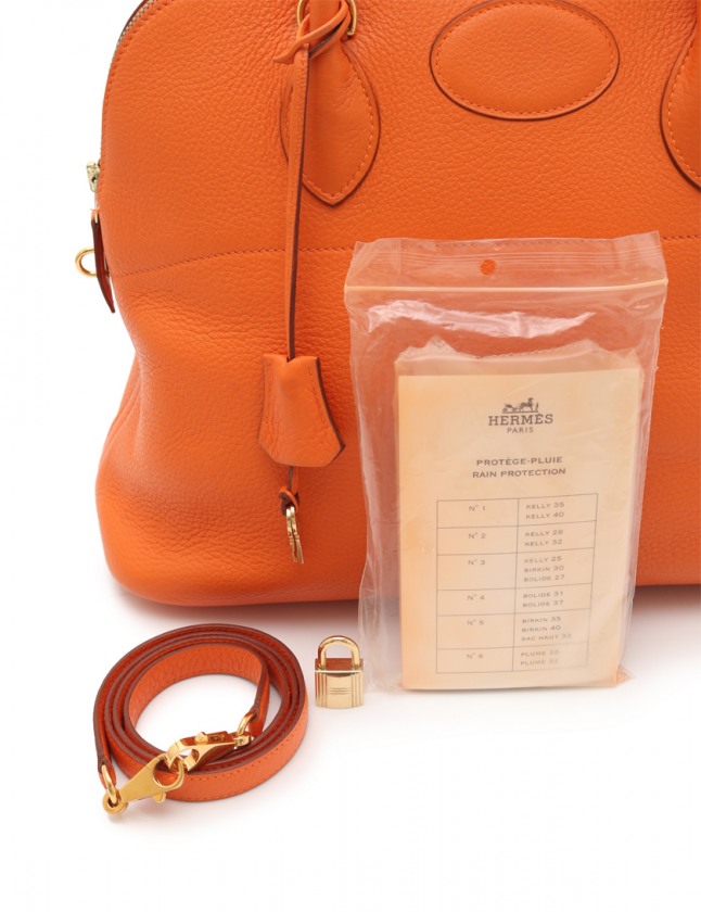 エルメス Hermes ハンドバッグ ショルダーバッグ ボリード35 オレンジ トリヨンクレマンス G刻印 ゴールド金具 2way レディース 114 ベクトルパーク