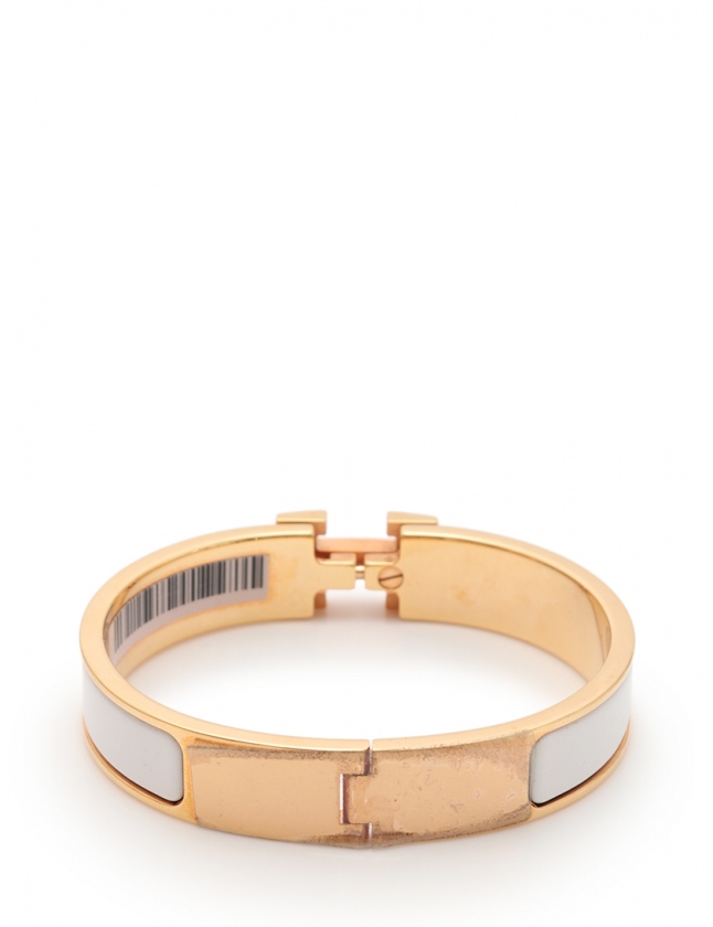 エルメス HERMES ブレスレット クリッククラックPM Hバングル ピンク 