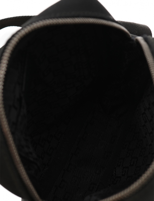 グッチ GUCCI ショルダーバッグ 黒 101680 ナイロンキャンバス レザー