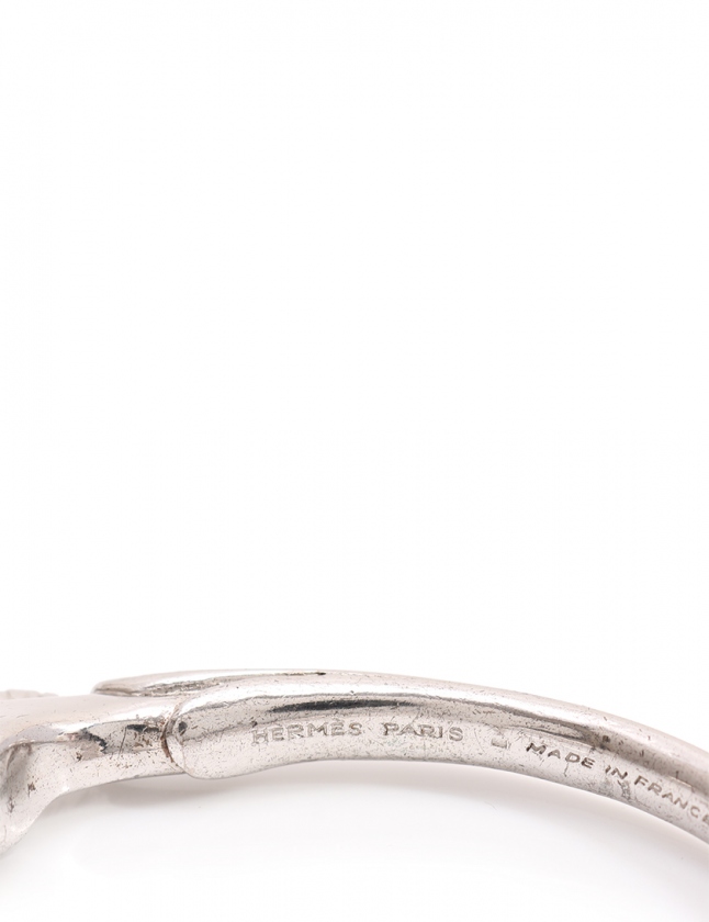 エルメス HERMES バングル シルバー アクセサリー 馬モチーフ