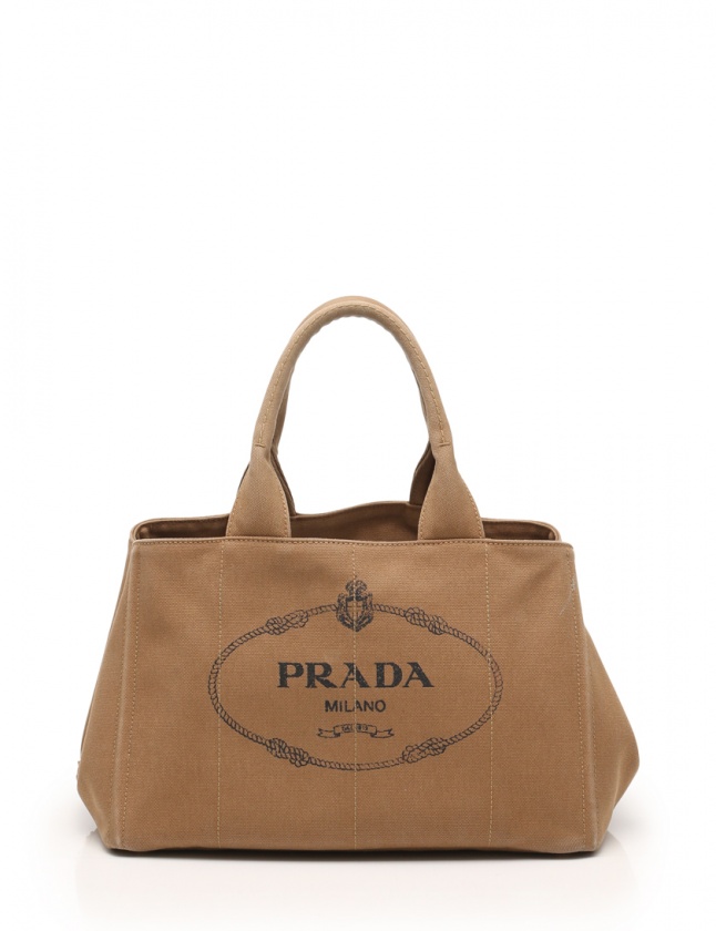 プラダ PRADA トートバッグ カナパ ベージュ BN1877 キャンバス CANAPA 